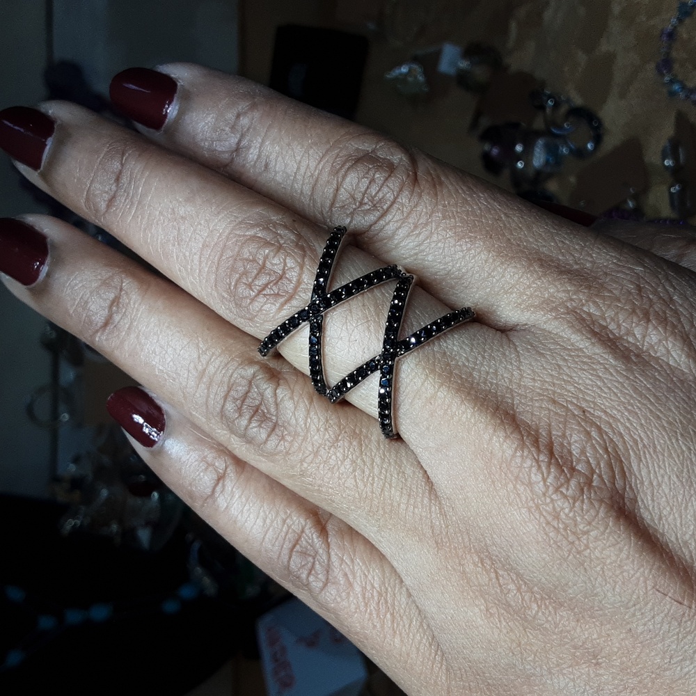 925 Genuine Natural Black Spinel. PRICE IS FIRM. - Picture 4 of 4